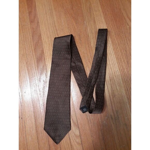 Zylos gold George Machado 100% silk tie - Picture 1 of 3